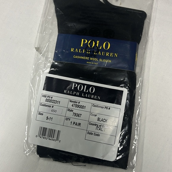 Polo Ralph Lauren women cashmere wool slouchy socks. Value $280. made in Italy. - Picture 8 of 12